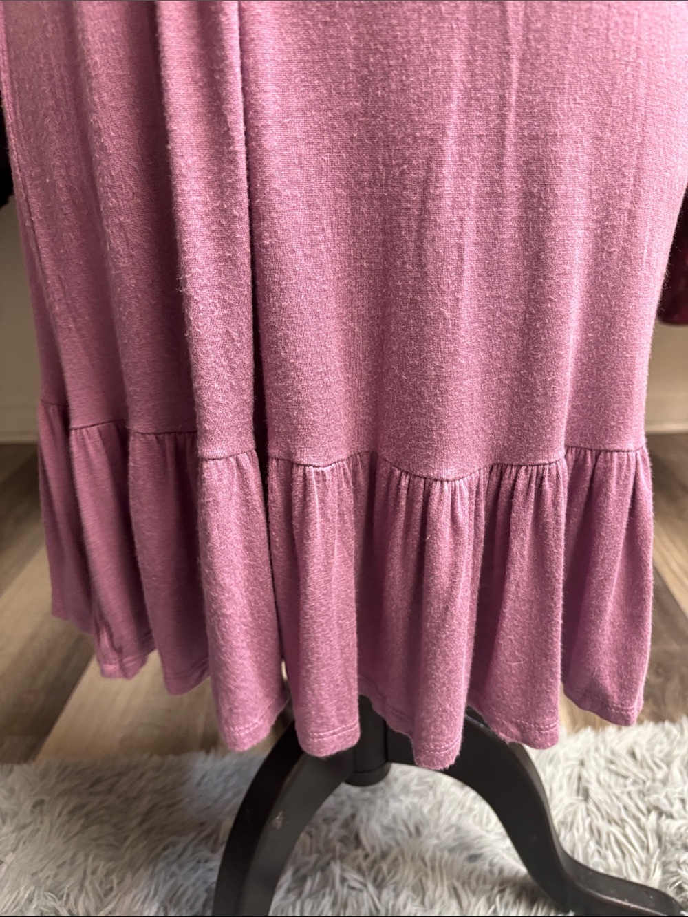 Y2K Ruffle-Shoulder Mini Dress - Picture 7 of 16